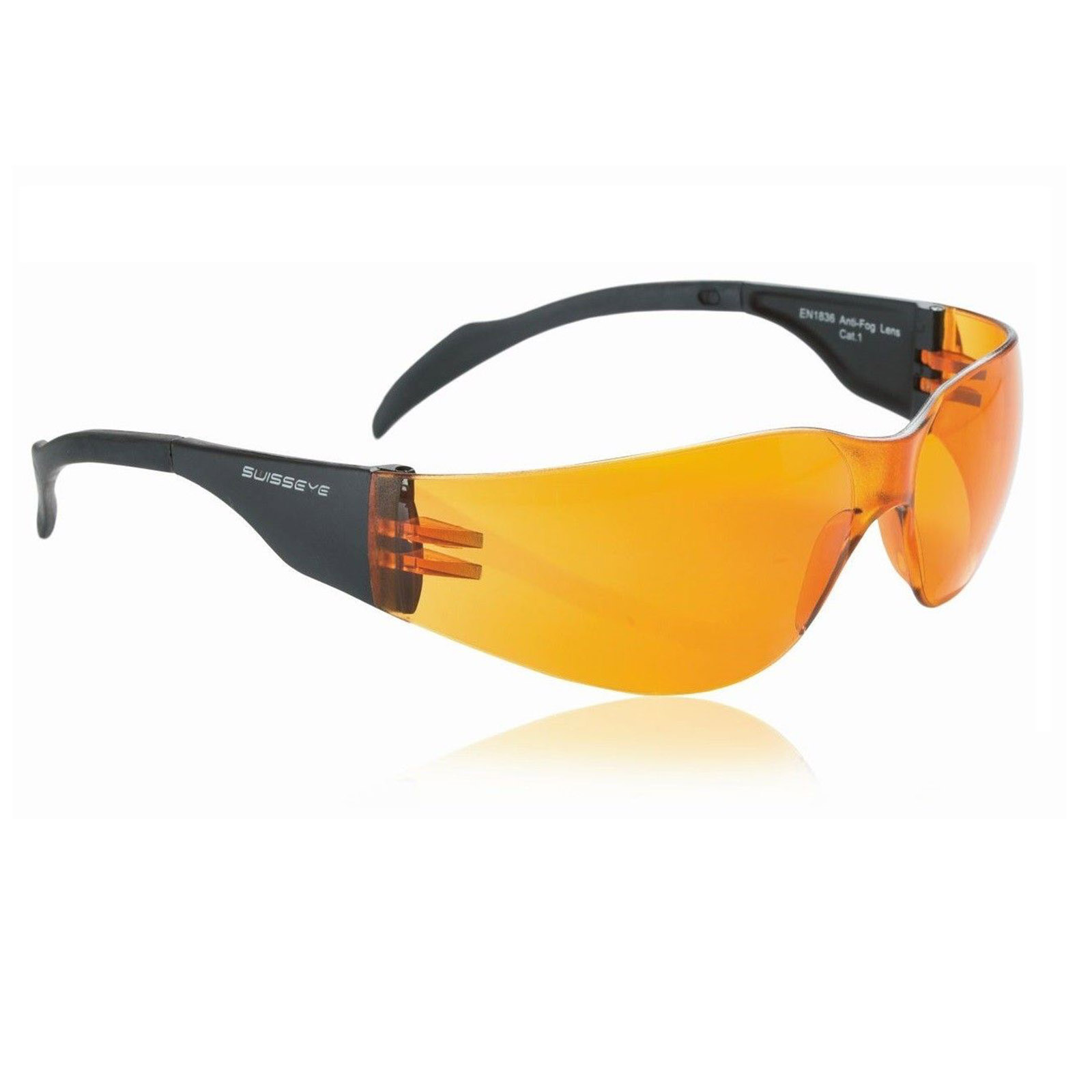 Swisseye Sonnenbrille Outbreak Rahmen schwarz / Polycarbonatscheiben orange