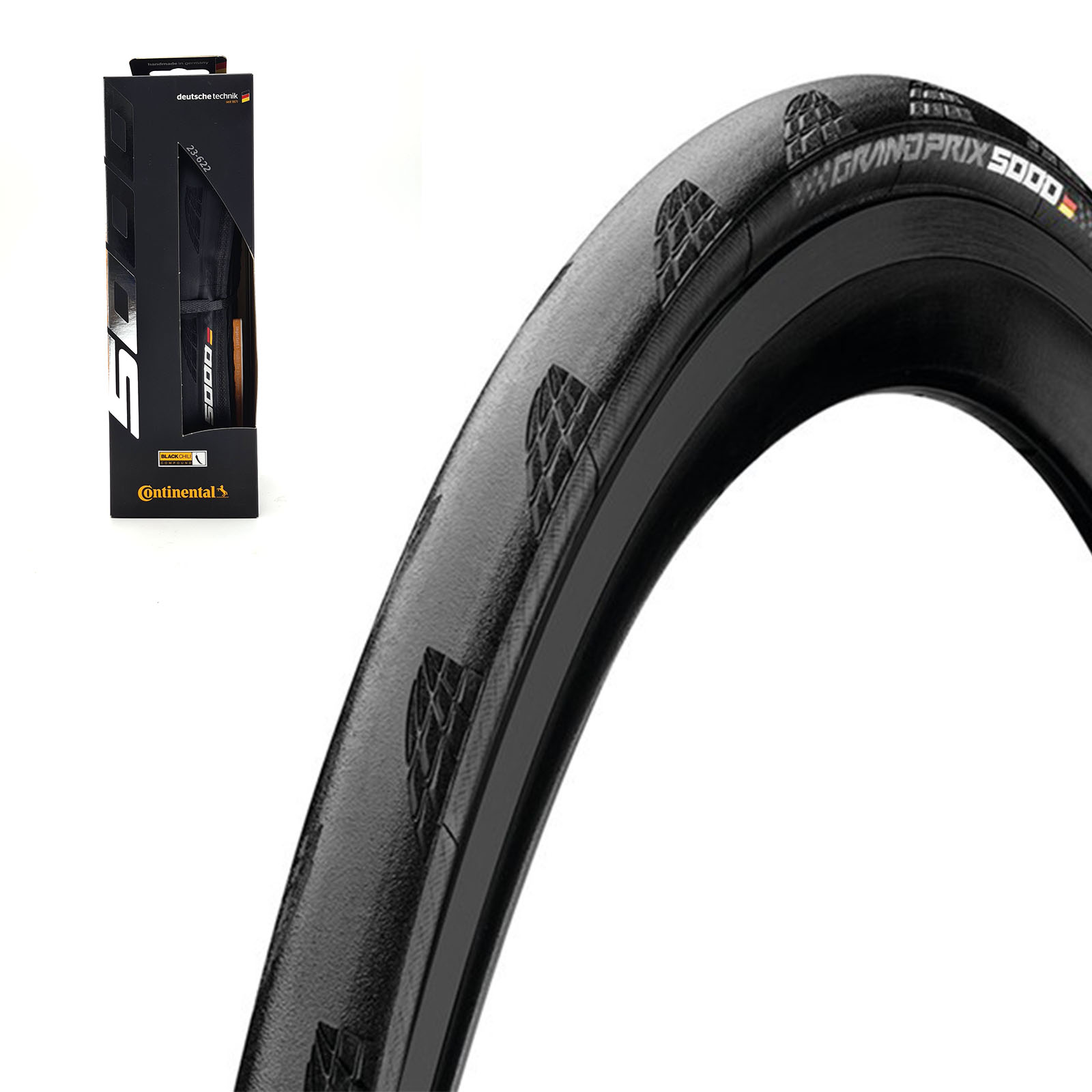 Continental Reifen Grand Prix 5000 faltbar 700x28C | 28-622 BlackChili schwarz 