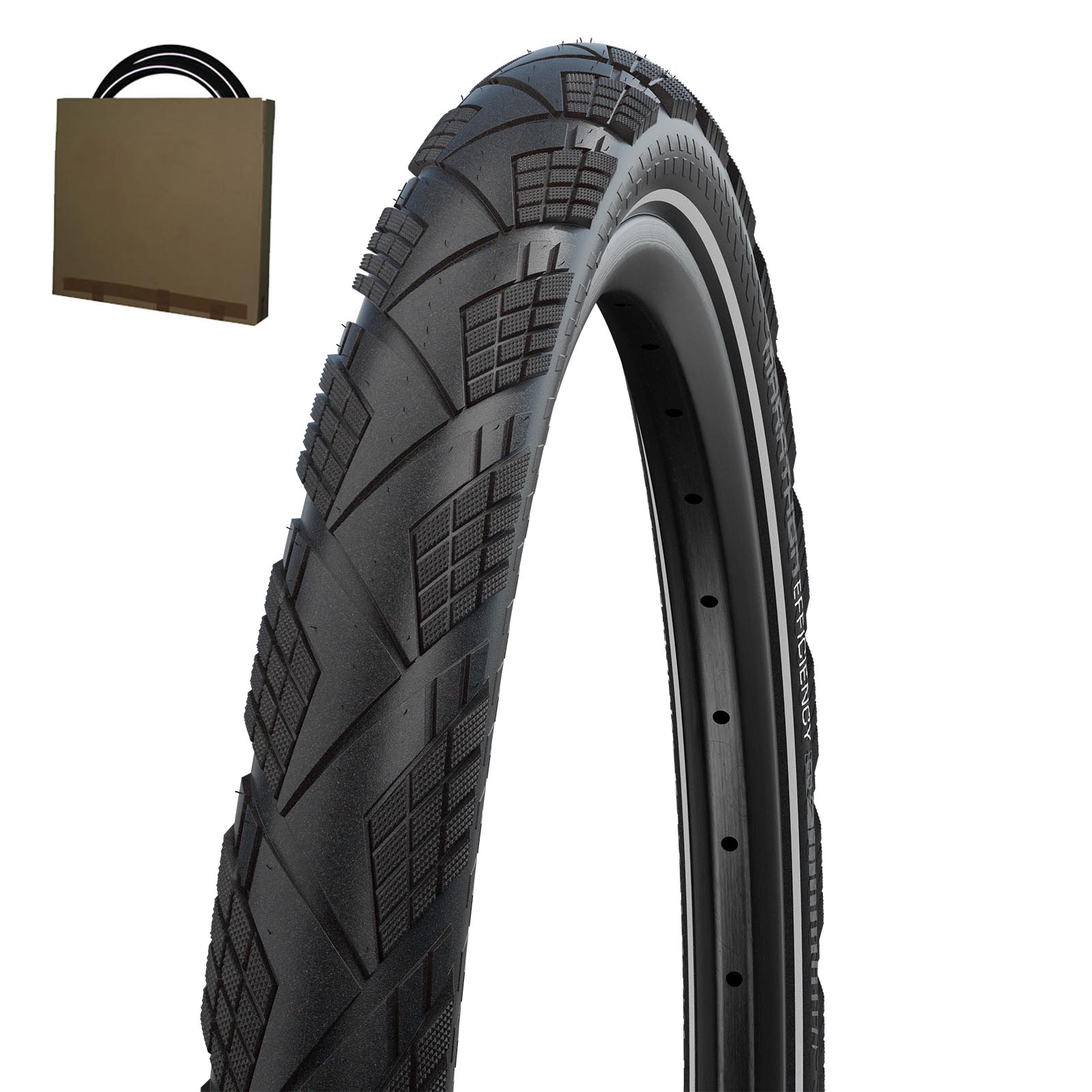 Schwalbe Reifen Marathon Efficiency HS617 28x2.15 | 55-622 faltbar schwarz Reflex 