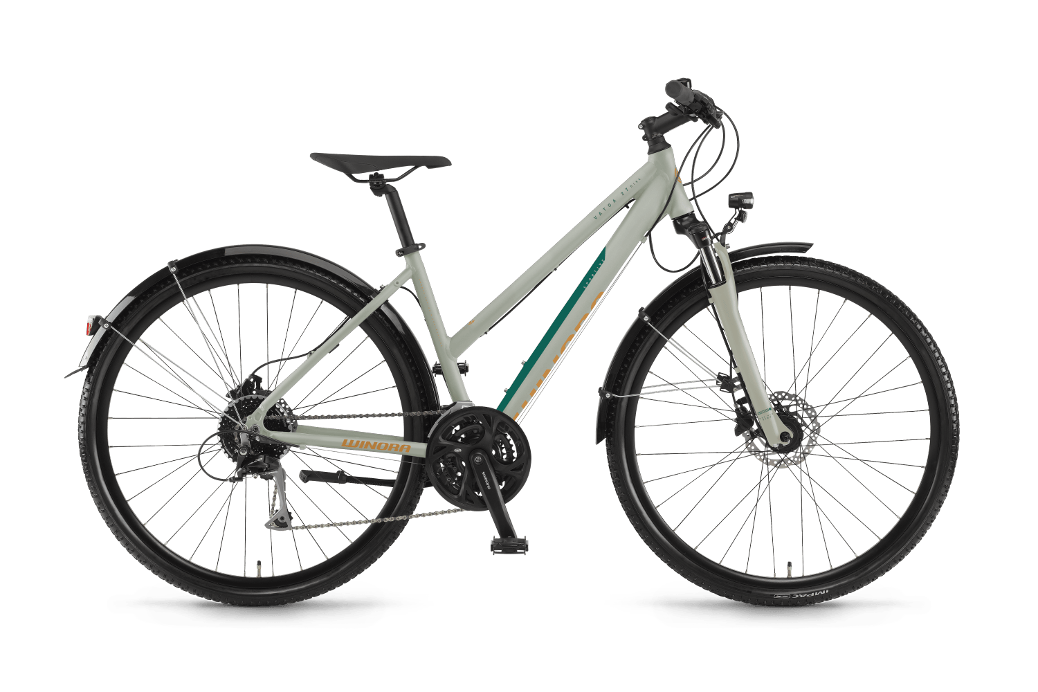 WINORA Trekkingbike 28" Vatoa 27 Disc DAMEN 44 cm sagegrey matt 2021