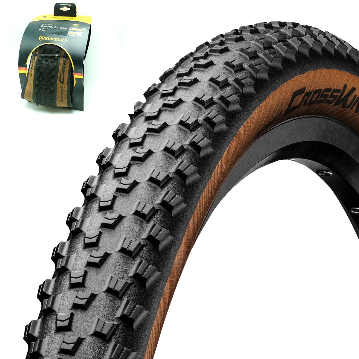 Continental Reifen 27.5x2.20 | 55-584 Cross King ProTection schwarz/transparent