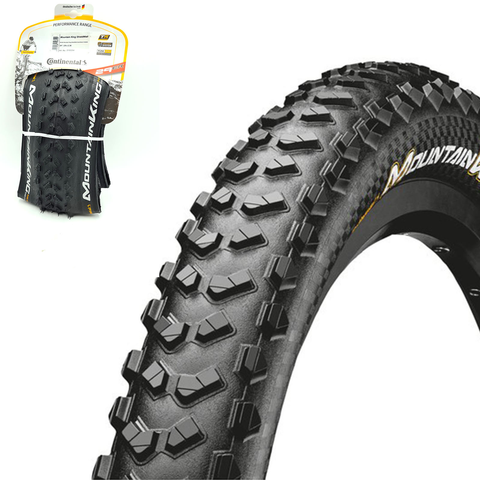 Continental Reifen Mountain King II FALTBAR 29x2.30 | 58-622 ShieldWall TLR schwarz
