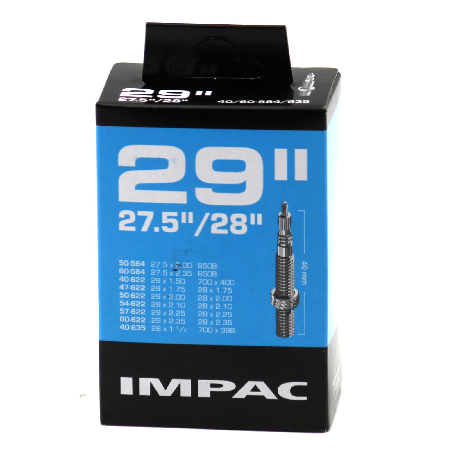 Impac Schlauch 27,5 - 29 Zoll 40/60-584/635 SV 40mm
