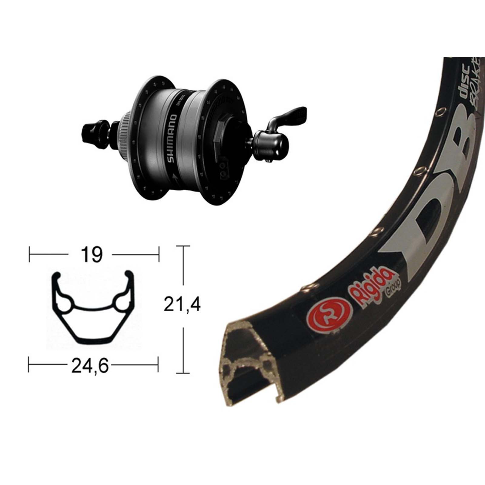 VORDERRAD Laufrad 28 Zoll ZAC2000 Disc | Shimano DH3D37 ND Centerlock schwarz