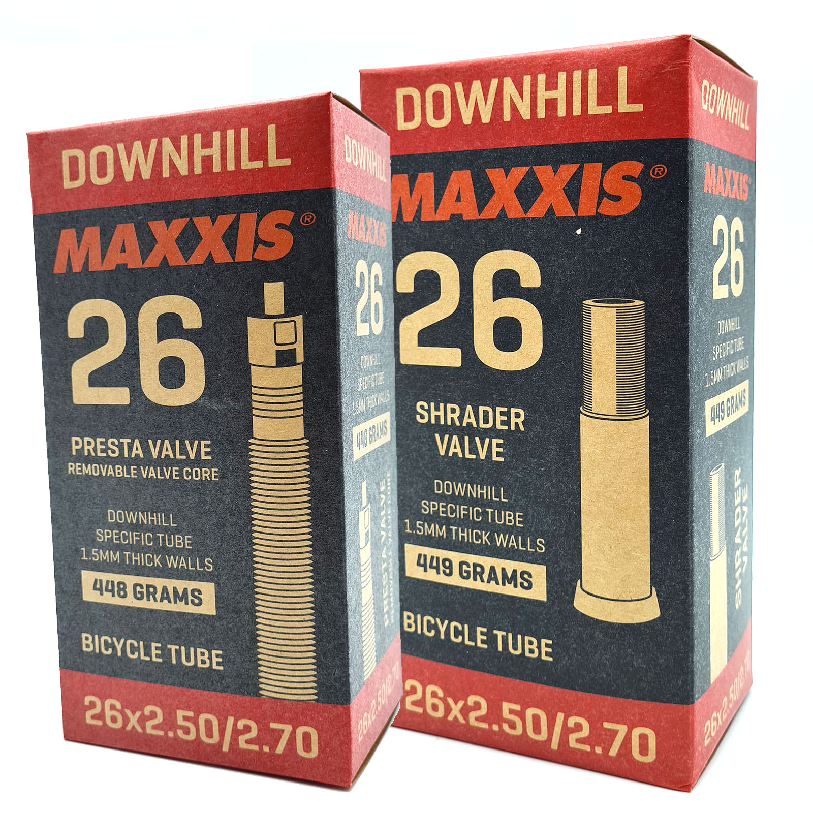 MAXXIS Schlauch 26 Downhill 26x2.50/2.70 Sclaverand-Ventil 36mm