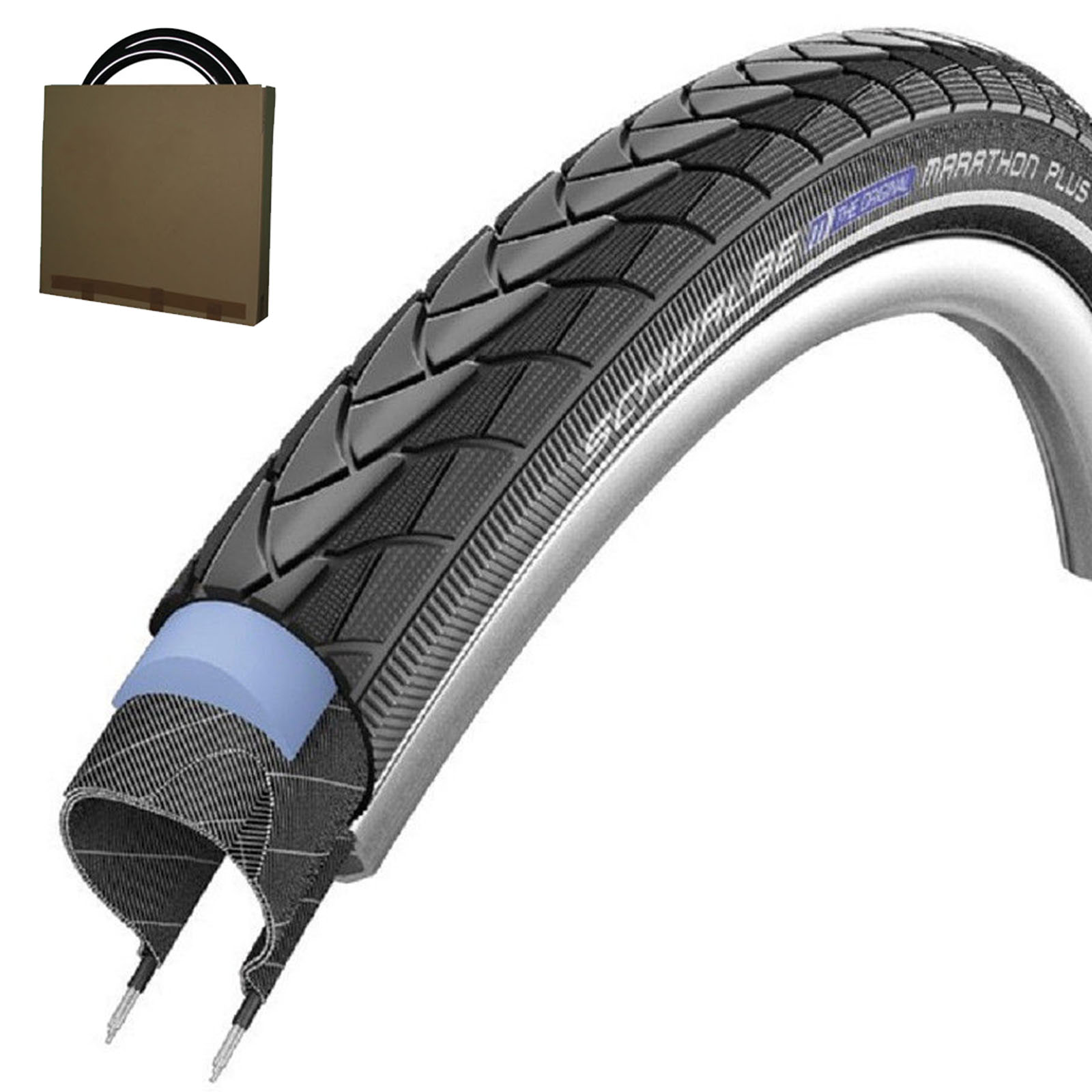Schwalbe Reifen Marathon Plus HS440 28x1 1/2 | 40-635 schwarz Reflex