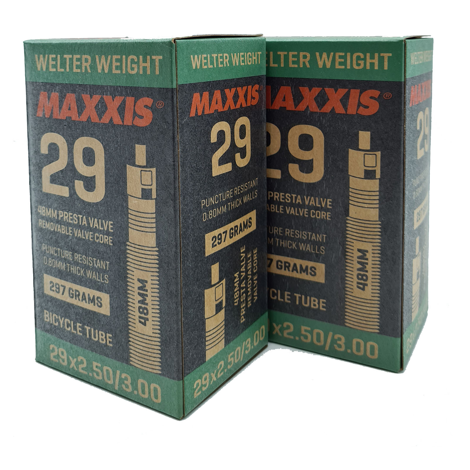 2x MAXXIS Schlauch 29+ WelterWeight 29x2,50-3.00 Sclaverandventil 48mm