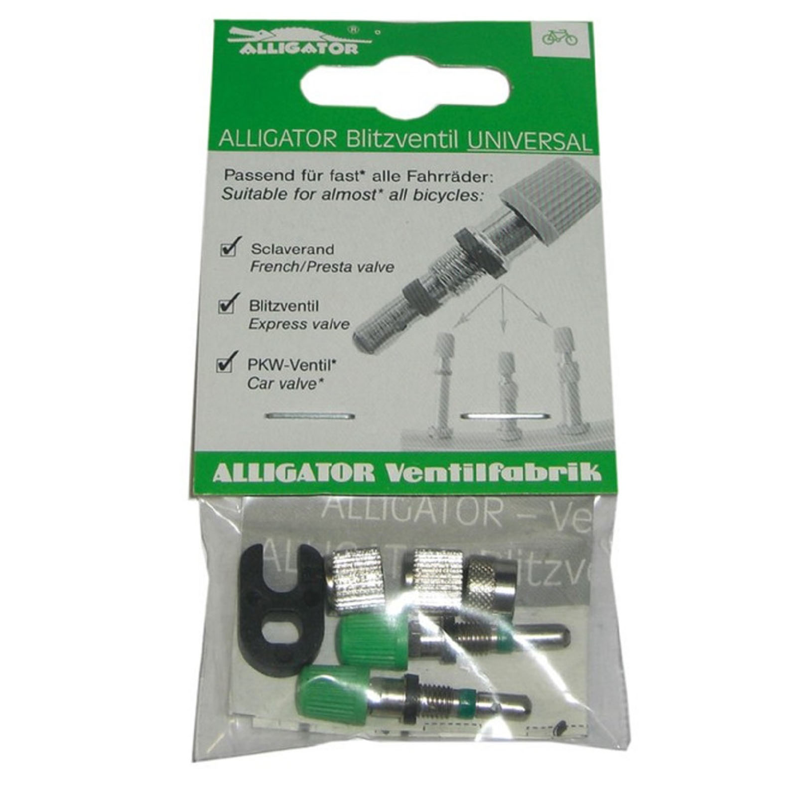 Alligator Ventileinsatz Komplettset  UNIVERSAL  f. alle Ventile