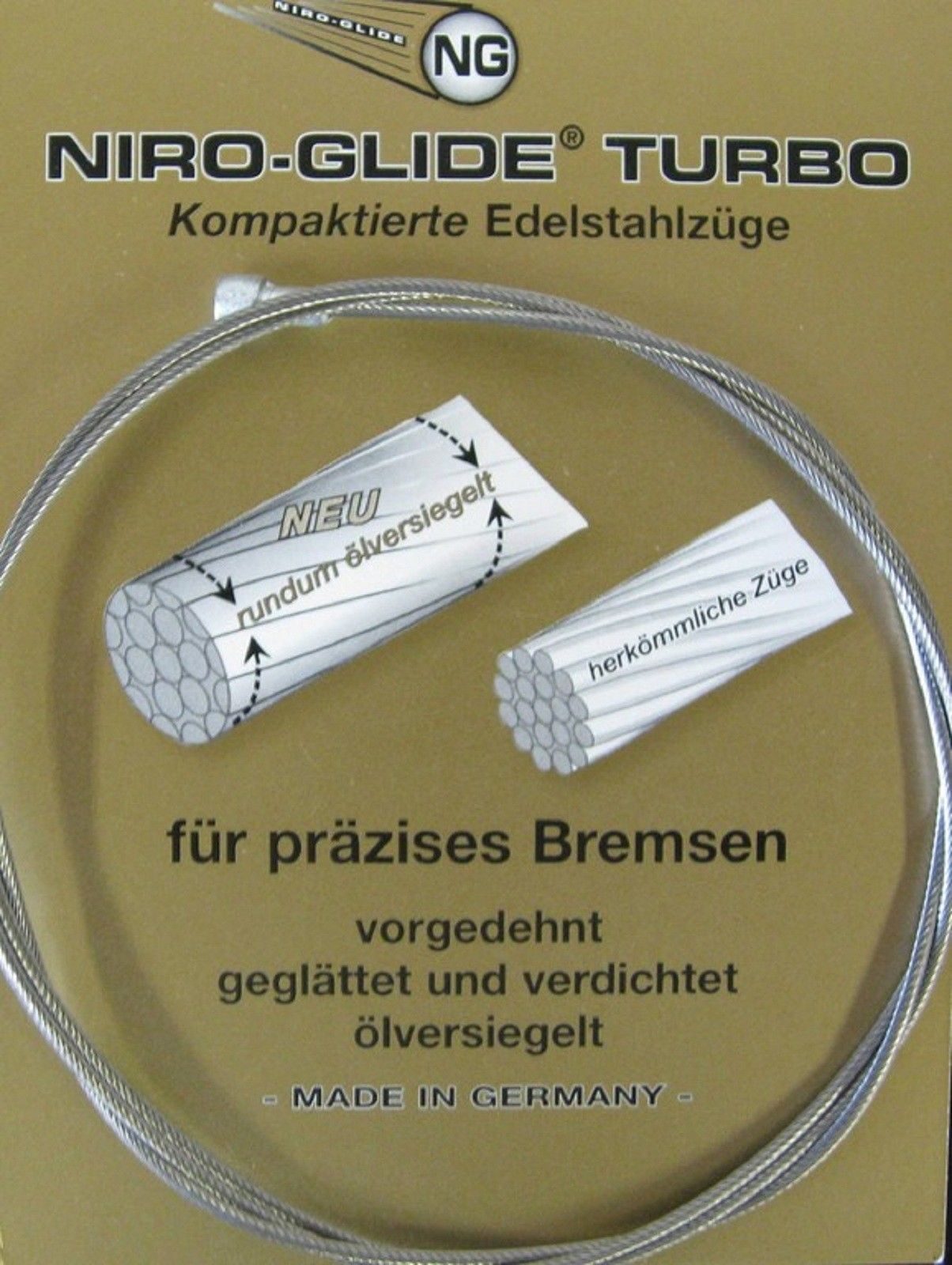 NG Bremsseil NIRO 1,5x2050mm Walzennippel EVP