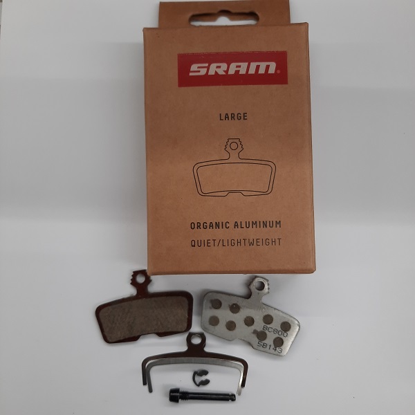SRAM Scheibenbremsbeläge ORG/Alu Code/ Guide RE/G2 RE/DB8 organisch m. Aluträgerplatte