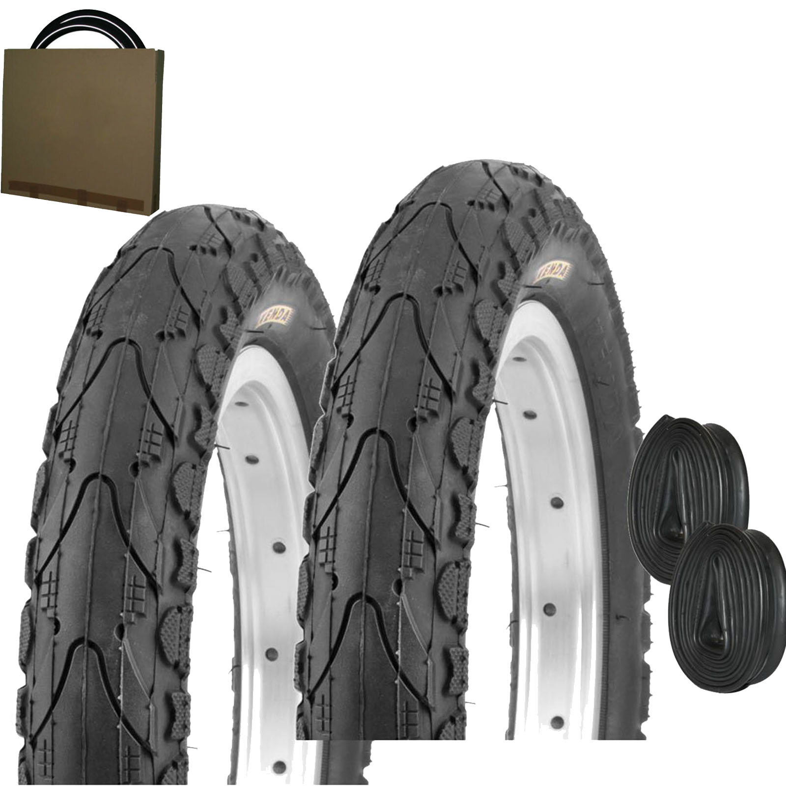 Kenda Fahrrad Reifen K-935 12x 1/2 x 2 1/4 | 62-203 schwarz (Set 2 Stück)