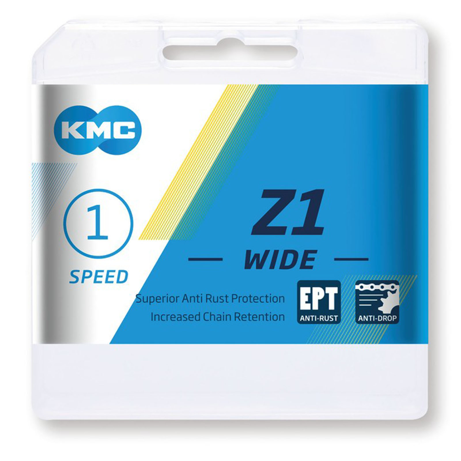 KMC Fahrradkette Z1 Wide EPT 1/2x1/8 112 Glieder LongLife AntiRost