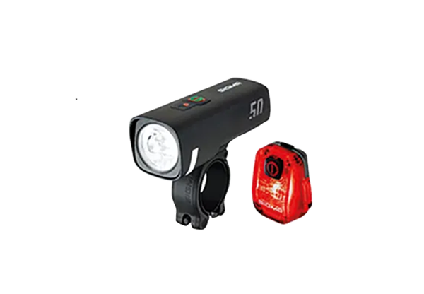 Sigma LED Akku Beleuchtungsset Aura 50 USB / Hiro 10 schwarz