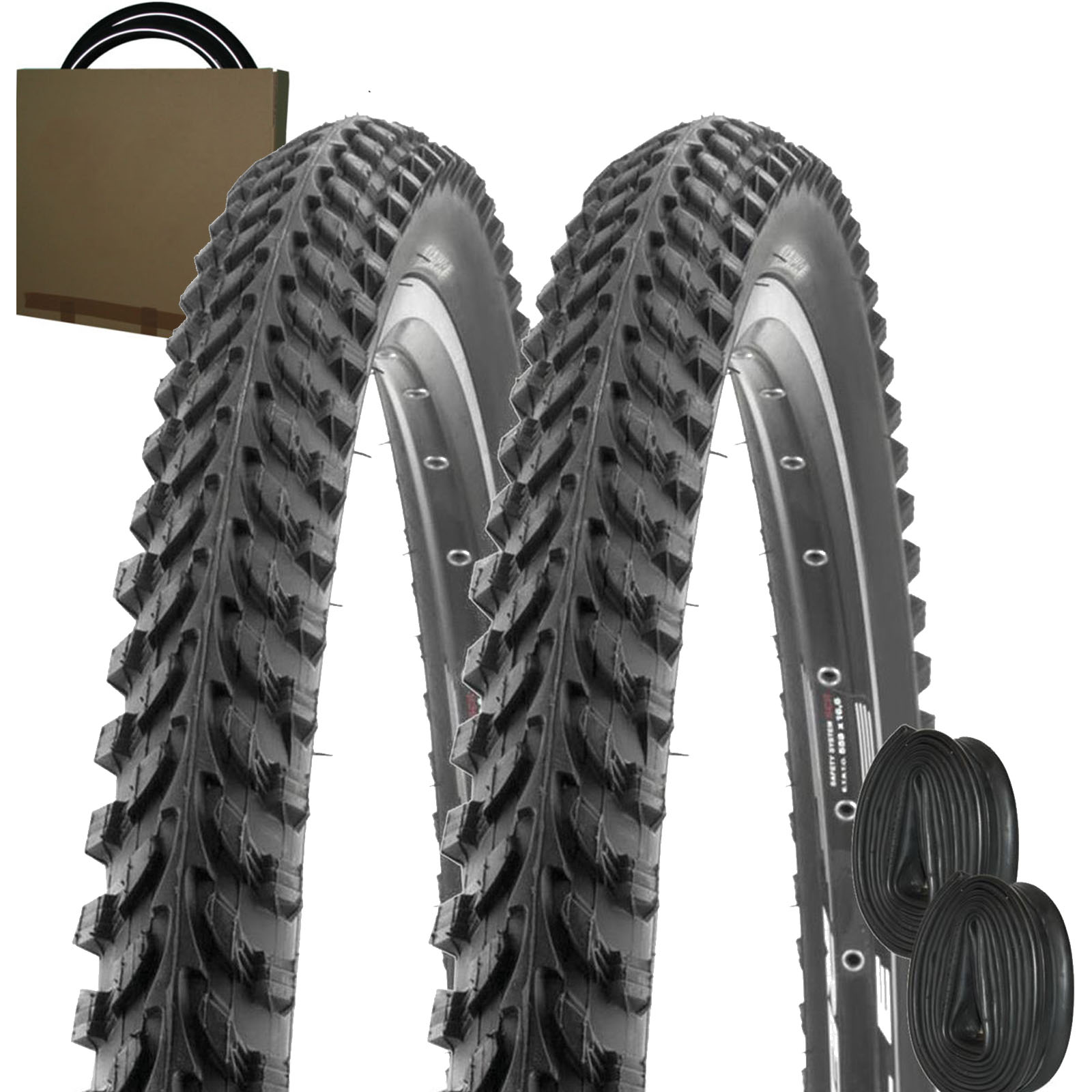 2x Kenda ATB Fahrrad Reifen K-898 20x2.00 | 50-406 schwarz ohne Schlauch