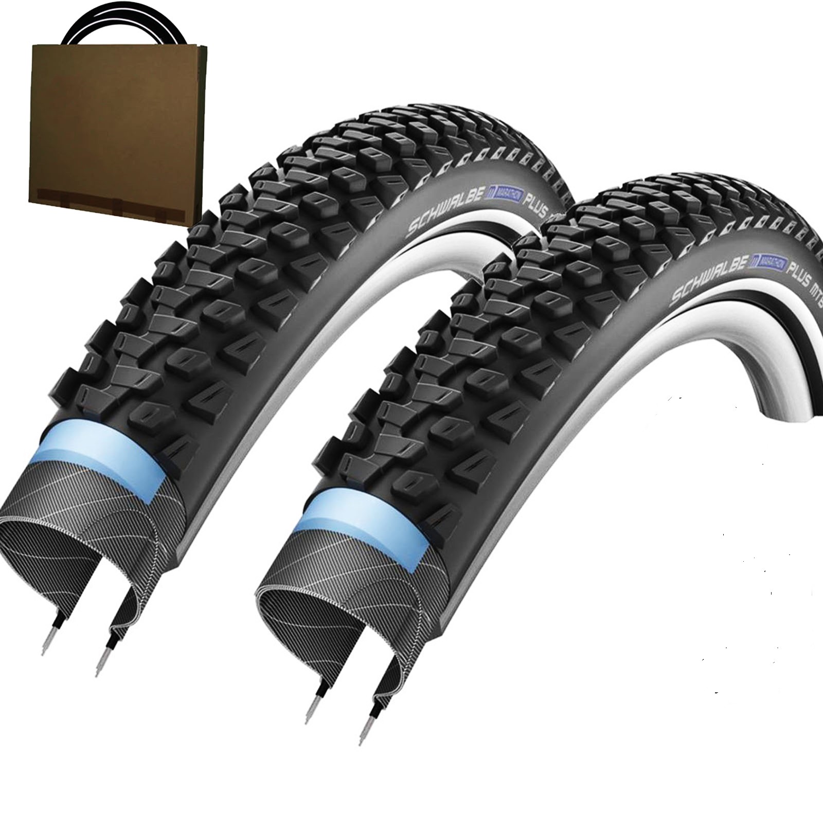 2x SCHWALBE Marathon Plus MTB Reifen HS468 Unplattbar Reflex 29x2.35 | 60-622 