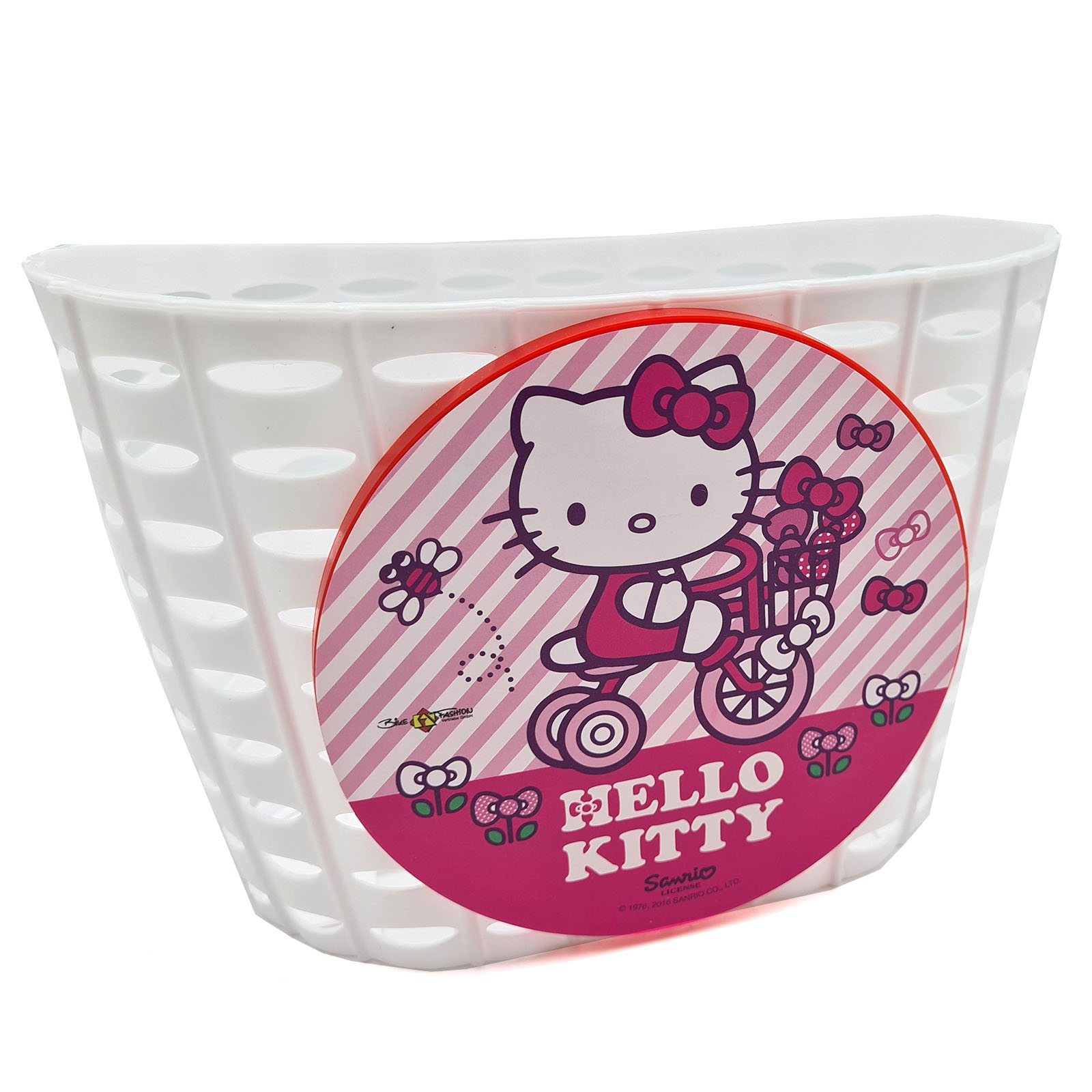 Kinder Fahrradkorb Vorne Hello Kitty  PVC weiß