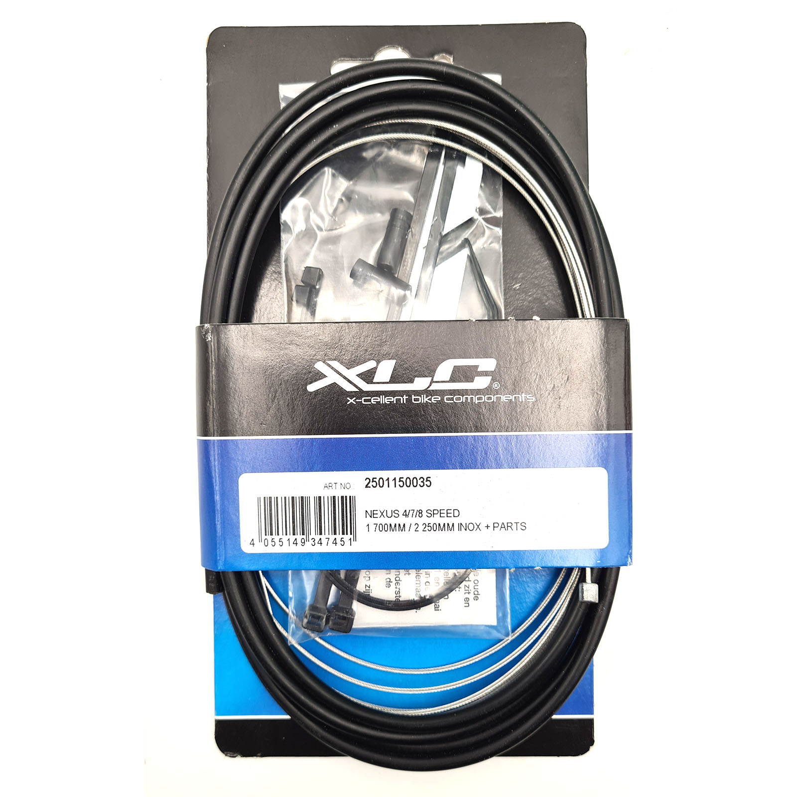 XLC Schaltzug-Kit 1700/2250mm SH-X21 schwarz pass. Nexus 4/7/8-Gg.