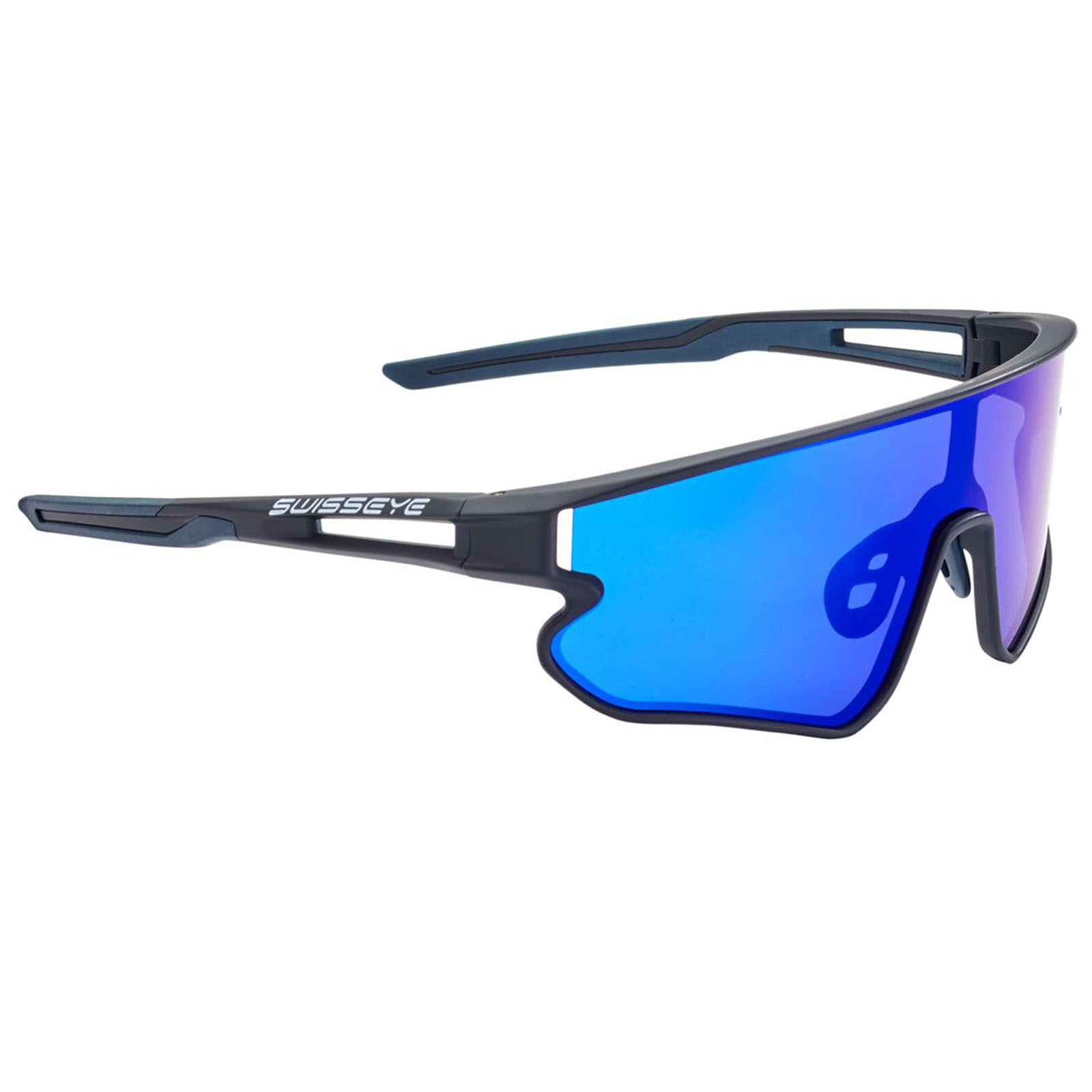 Swiss Eye Sportbrille Radbrille Fahrrad Brille Hurricane schwarz/blau blau Revo