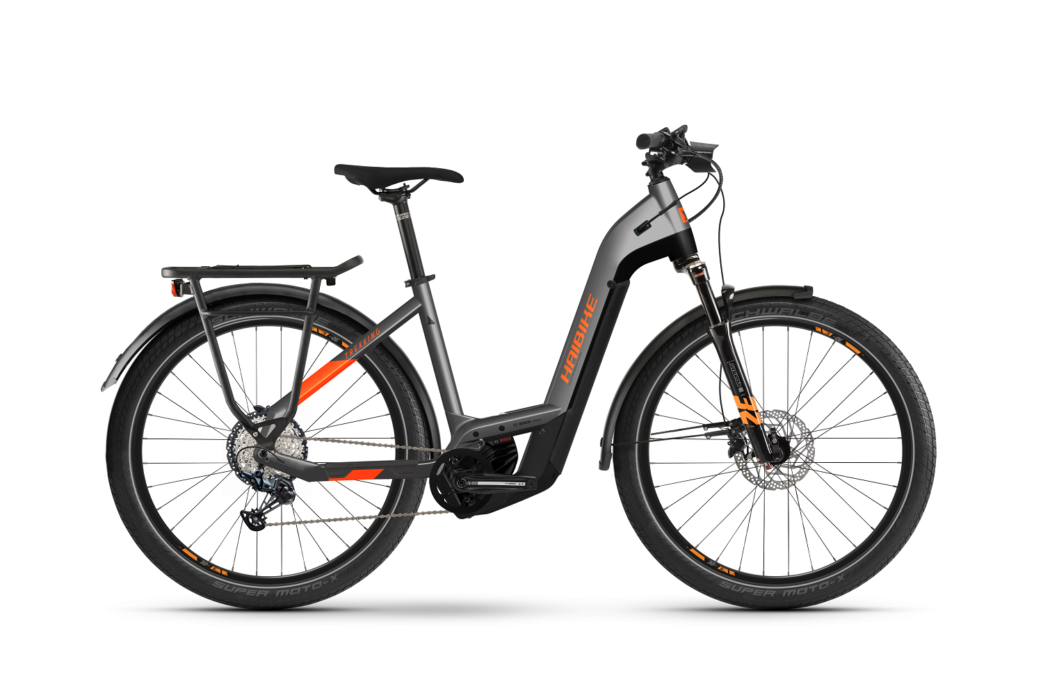 HAIBIKE E-Bike 27,5 Trekking 10 LowStep i625Wh Bosch 12-Gg. SLX titan/lava matte S 2022