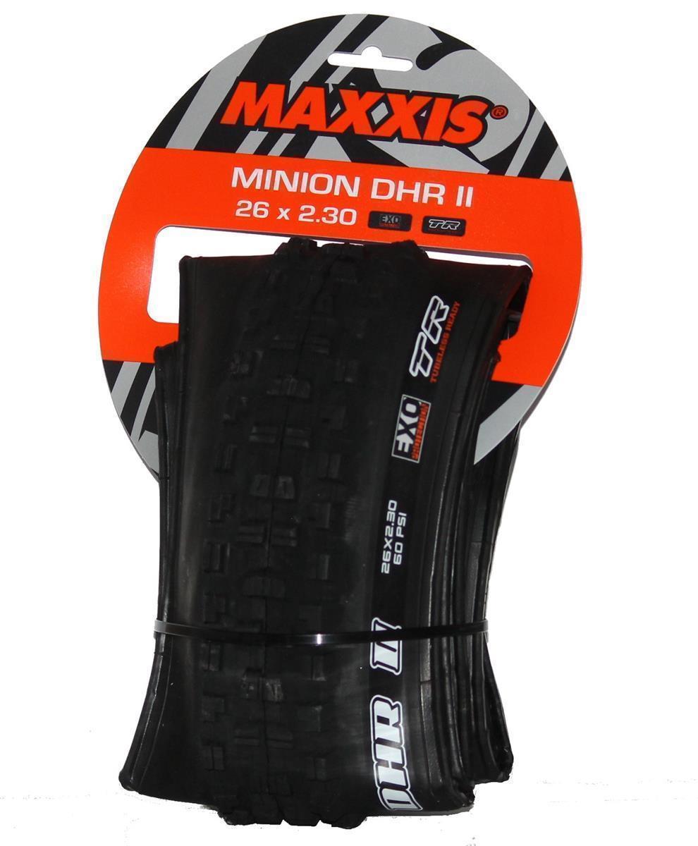 MAXXIS Reifen Minion DHR II 26x2.30 schwarz Dual TR + EXO faltbar