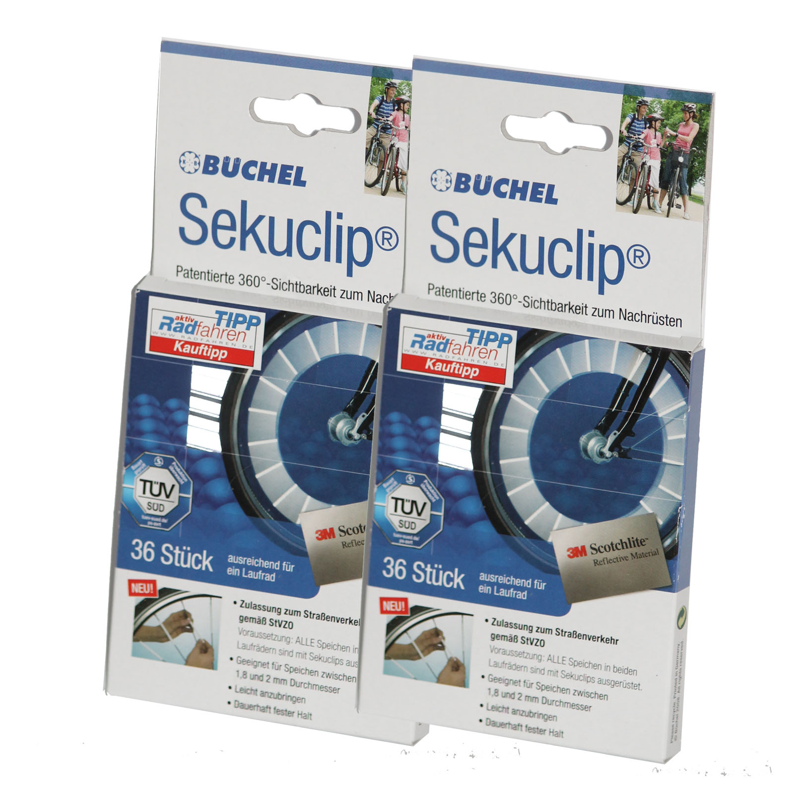 Büchel Radspeichenreflektoren/Speichensticks-Set 80mm 72 Stück