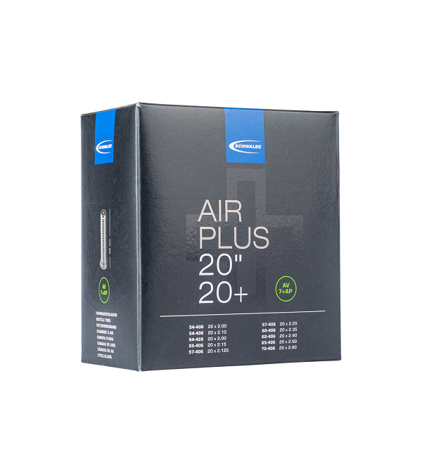 Schwalbe Schlauch 20 Zoll Plus Air Plus AV 7+ AP 54/70-406 Autoventil