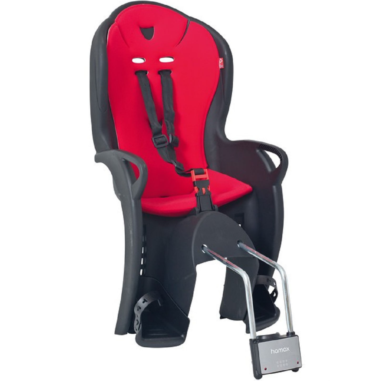 Hamax Kindersitz  Kiss  schwarz/rot Rahmenrohrbefestigung