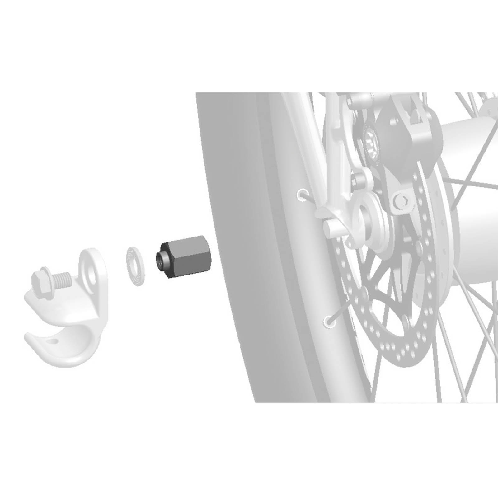 Thule Adapter für Nabenschaltungssysteme Shimano 3/8" x 26