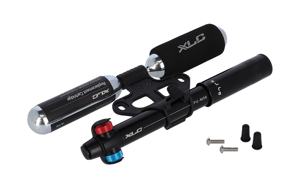 XLC CO2-Mini-Kombipumpe PU-M06 schwarz inkl. 2 x 25g Patronen DV/SV/AV