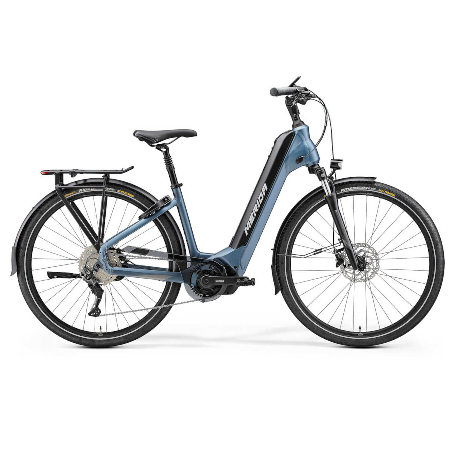 Merida E-Bike Trekking 28" ESPRESSO 500EQ EP2 Shimano 500Wh 10-Gg. Deore st.blau/grau M 48cm