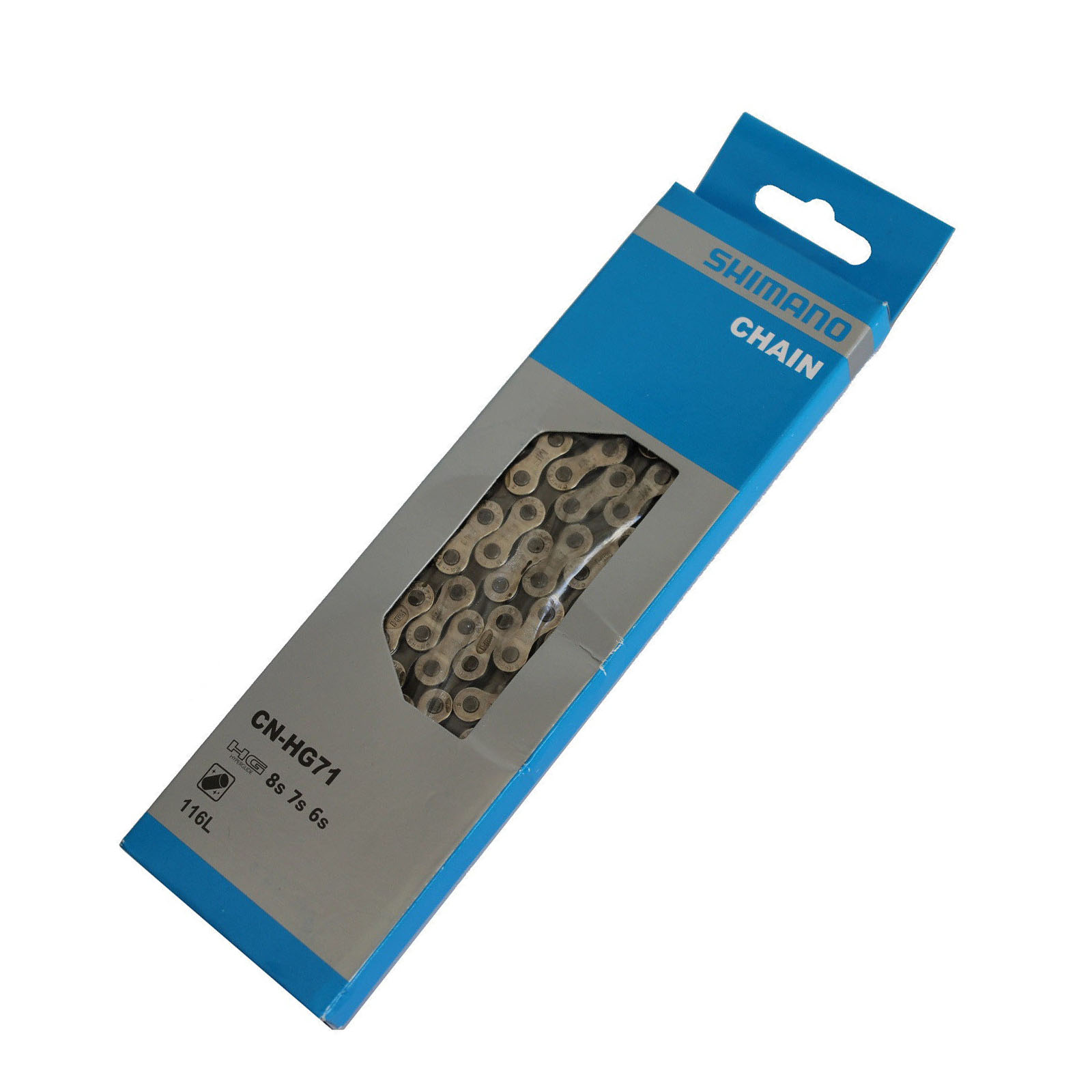 Shimano Kette 7/8-fach HG71 138-Glieder mit Kettennietstift