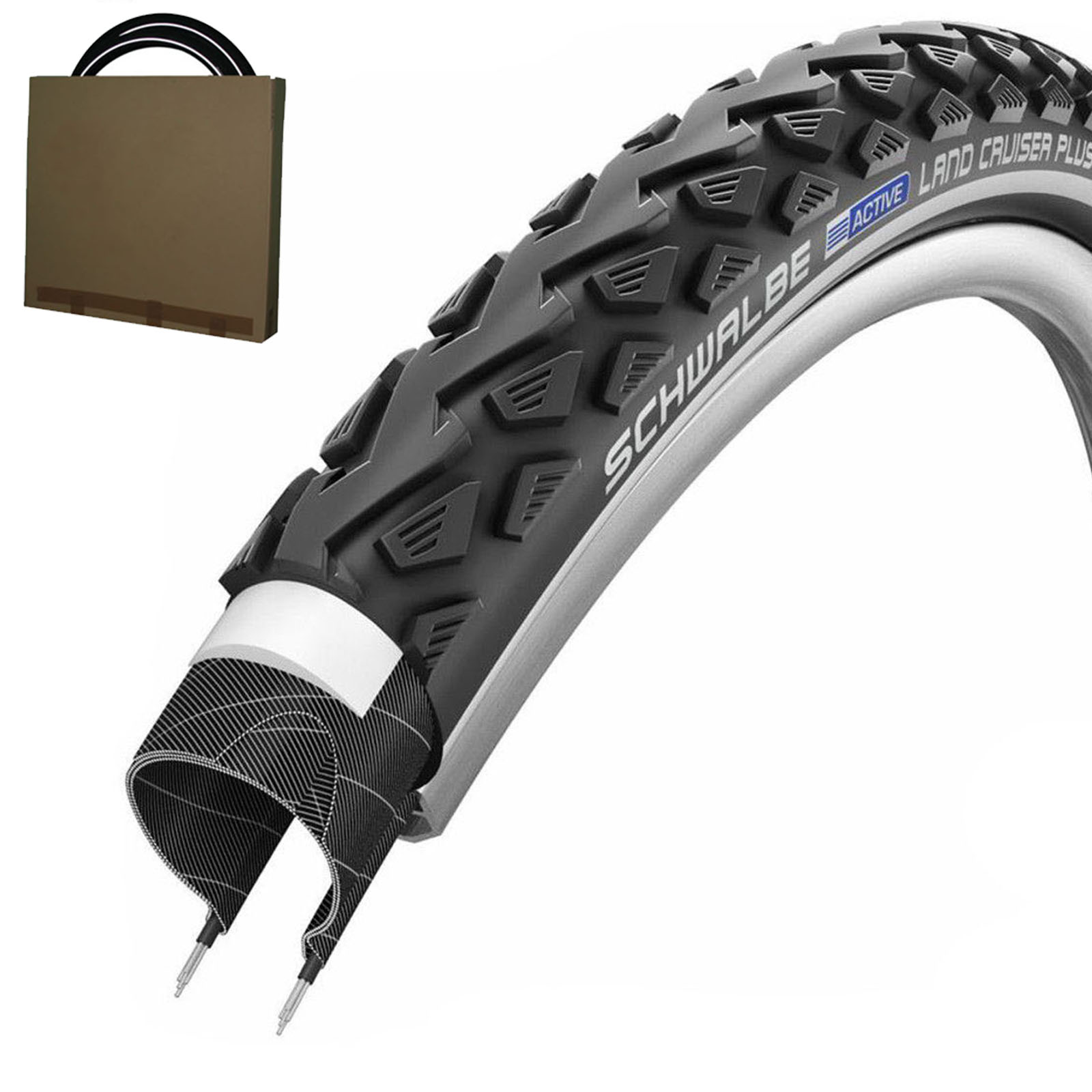 Schwalbe Reifen Land Cruiser Plus HS450 26x2.00 | 50-559 Reflex schwarz
