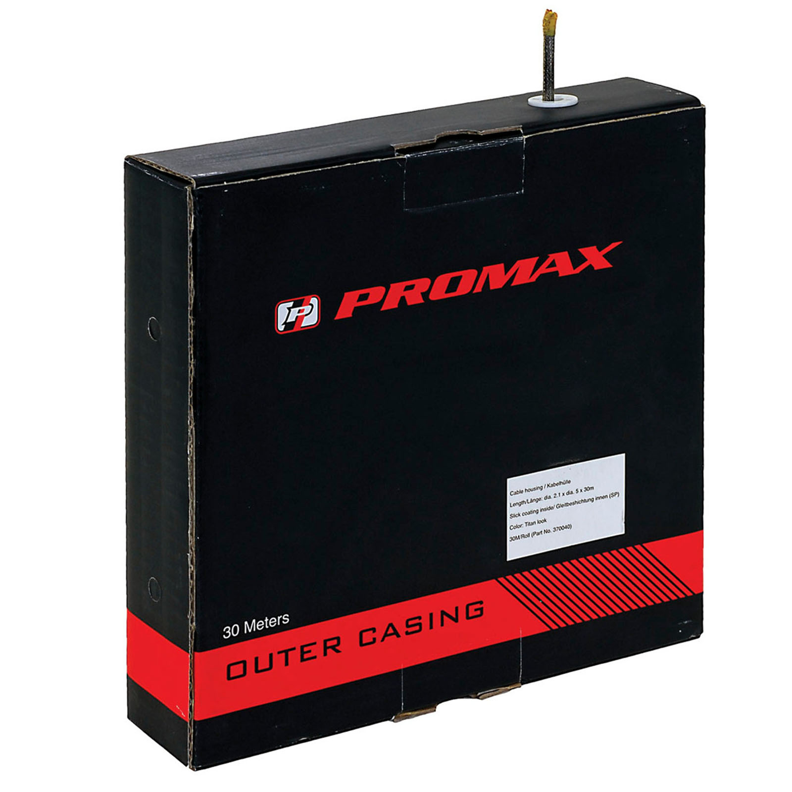 Promax Brems-Bowdenzughülle 5mm schwarz m. Innengleithülle