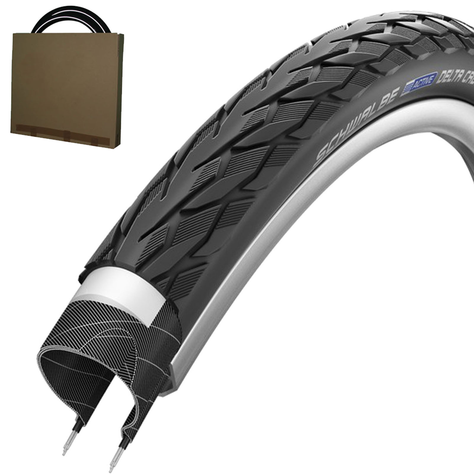 Schwalbe Reifen  Delta Cruiser Plus  HS431 47-622 schwarz/Reflex