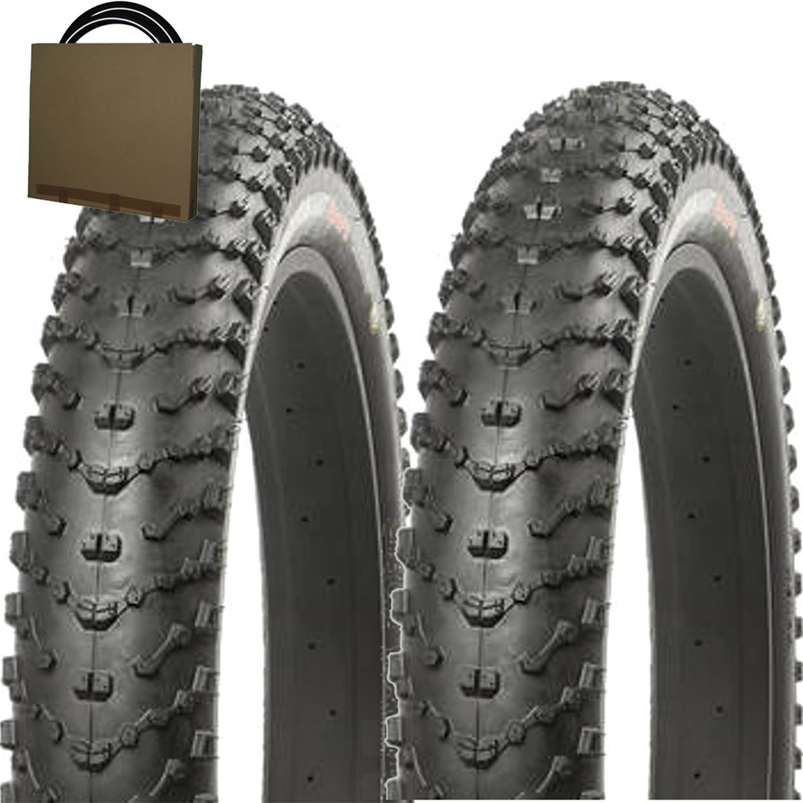 2x KENDA Fatbike Reifen 26x4.50 Juggernaut Sport K1151 Draht schwarz