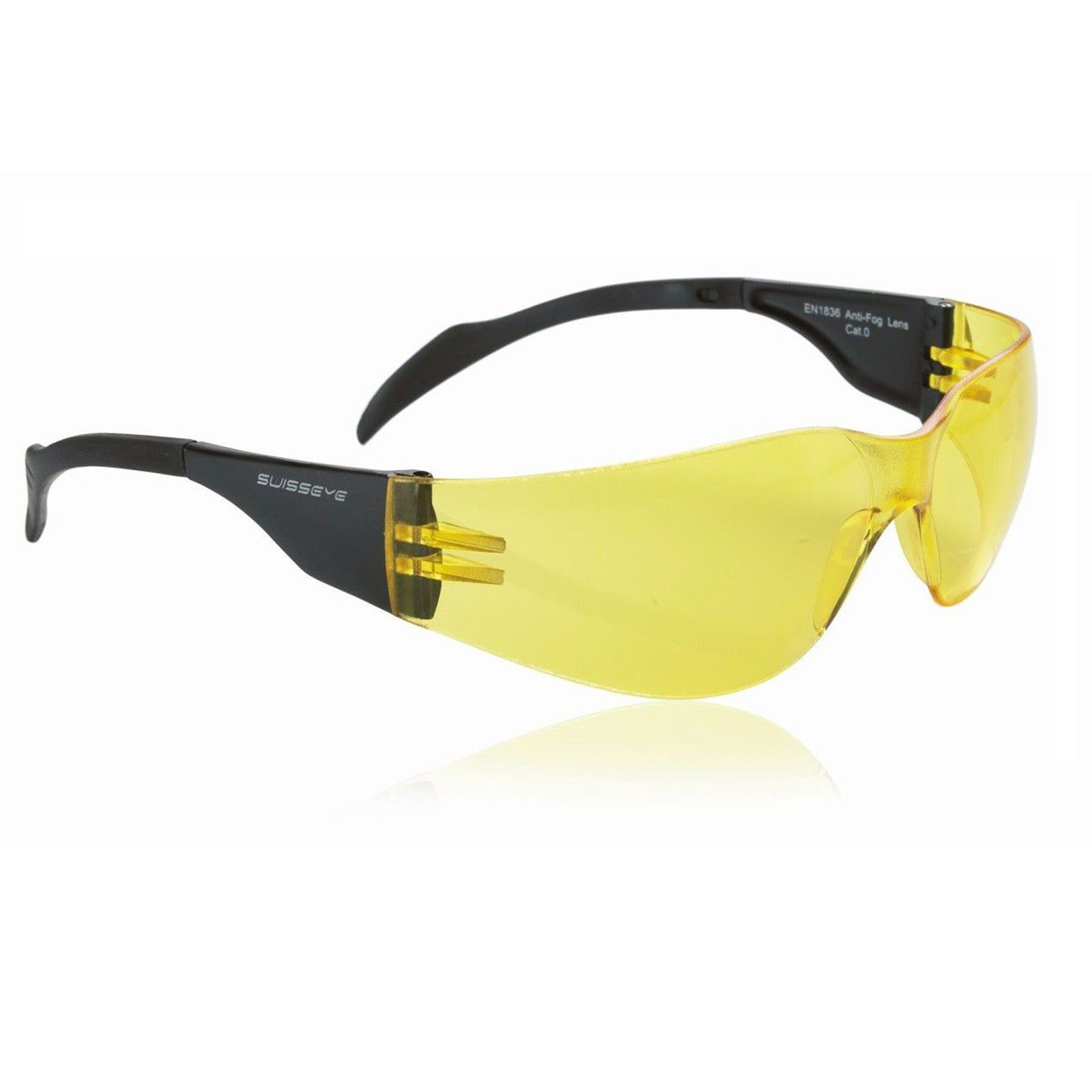 Swisseye Sonnenbrille Outbreak Rahmen schwarz / Polycarbonatscheiben gelb